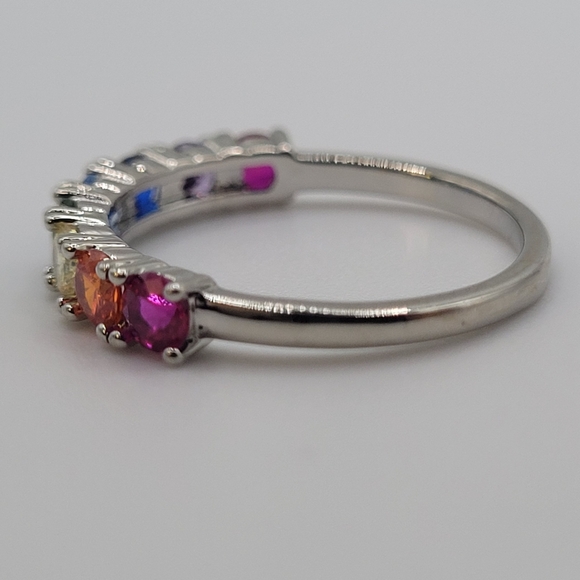 Silver PRIDE ring, size 6. Charmed Aroma jewelry. - Picture 5 of 12